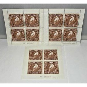 (3) Canada 1999-2000 XF MNH Millennium Dove Peace Sheet 🕊️🍁 Engraved Borders